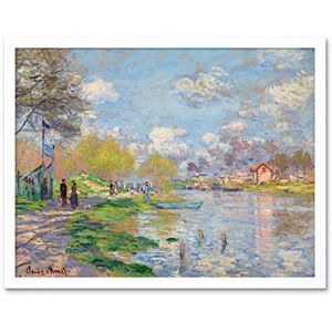 Fine Art Prints Claude Monet Spring By The Seine Art Print Framed Poster Wall Decor 12x16 inch Fine Art Prints Claude Monet Spring By The Seine Art Print Framed Poster Wall Decor 12x16 inch