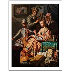 Artery8 Rembrandt Musical Company Still Life Instruments Artwork Framed Wall Art Print 18X24 Inch Artery8 Rembrandt Musical Company Still Life Instruments Artwork Framed Wall Art Print 18X24 Inch