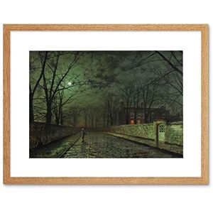 Wee Blue Coo John Atkinson Grimshaw Moonlit Street Old Master Framed Wall Art Print Wee Blue Coo John Atkinson Grimshaw Moonlit Street Old Master Framed Wall Art Print