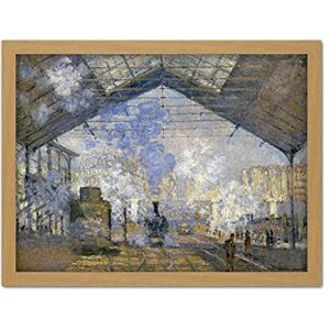Fine Art Prints Claude Monet The Saint Lazare Station Large Framed Art Print Poster Wall Decor 18x24 Fine Art Prints Claude Monet The Saint Lazare Station Large Framed Art Print Poster Wall Decor 18x24
