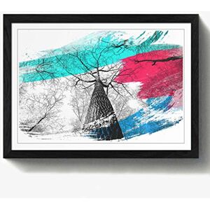 Arty Pie Framed Print Black A2 (24.5x18 Inch) Tree Trunk Forest V2, Wood, Multi-Colour, 60 x 42 x 2 cm Arty Pie Framed Print Black A2 (24.5x18 Inch) Tree Trunk Forest V2, Wood, Multi-Colour, 60 x 42 x 2 cm