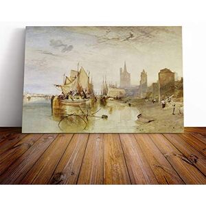 Big Box Art Canvas Print Wall Art Joseph William Turner The Arrival of a Packet Boat Mounted & Stretched Box Frame Picture Home Decor for Kitchen, Living Room, Bedroom, Multi-Colour, 30x20 Inch Big Box Art Canvas Print Wall Art Joseph William Turner The Arrival of a Packet Boat Mounted & Stretched Box Frame Picture Home Decor for Kitchen, Living Room, Bedroom, Multi-Colour, 30x20 Inch