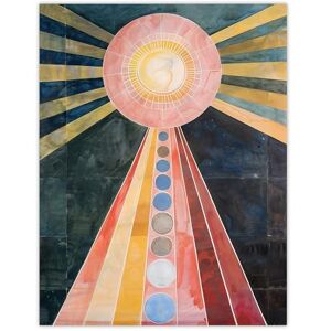 Artery8 Hilma Af Klint Inspired Abstract Pink Geometric Living Room Extra Large XL Wall Art Poster Print Artery8 Hilma Af Klint Inspired Abstract Pink Geometric Living Room Extra Large XL Wall Art Poster Print