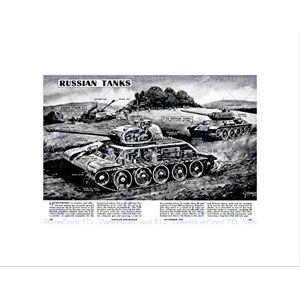 Wee Blue Coo War Drawing Russian Tanks T34 Joseph Stalin Military Wall Art Print Wee Blue Coo War Drawing Russian Tanks T34 Joseph Stalin Military Wall Art Print