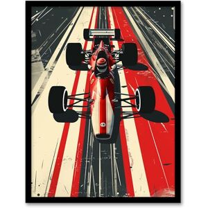 Artery8 Vintage Red Race Car Sport Speed Racing Track Man Cave Artwork Framed Wall Art Print 18X24 Inch Artery8 Vintage Red Race Car Sport Speed Racing Track Man Cave Artwork Framed Wall Art Print 18X24 Inch
