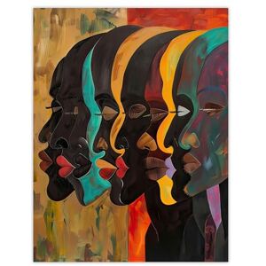 Artery8 Abstract Black Profile Portrait Painting Trippy Living Room Extra Large XL Wall Art Poster Print Artery8 Abstract Black Profile Portrait Painting Trippy Living Room Extra Large XL Wall Art Poster Print