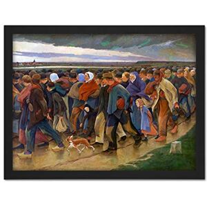 Fine Art Prints Laermans Emigrants Last Look People Crowd Painting Large Framed Art Print Poster Wall Decor 18x24 in Fine Art Prints Laermans Emigrants Last Look People Crowd Painting Large Framed Art Print Poster Wall Decor 18x24 in
