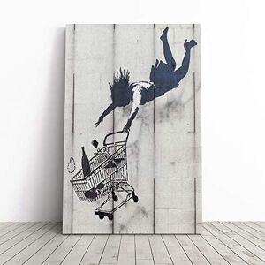 Big Box Art Canvas Print Shop Until You Drop Banksy Graffiti Wall Art Mounted & Stretched Box Frame Picture Home Decor for Kitchen, Living Room, Bedroom, Hallway, Multi-Colour, 20x14 Inch Big Box Art Canvas Print Shop Until You Drop Banksy Graffiti Wall Art Mounted & Stretched Box Frame Picture Home Decor for Kitchen, Living Room, Bedroom, Hallway, Multi-Colour, 20x14 Inch