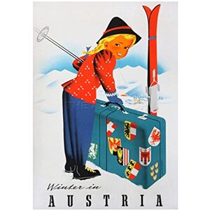 Wee Blue Coo Austria Alpine Winter Sport Skiing Snow Ad Picture Wall Art Print Wee Blue Coo Austria Alpine Winter Sport Skiing Snow Ad Picture Wall Art Print