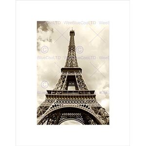 Wee Blue Coo Eiffel Tower Sepia Paris France Iconic Picture Wall Art Print Wee Blue Coo Eiffel Tower Sepia Paris France Iconic Picture Wall Art Print