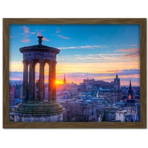Wee Blue Coo Calton Hill Edinburgh Sunset Artwork Framed Wall Art Print 18X24 Inch Wee Blue Coo Calton Hill Edinburgh Sunset Artwork Framed Wall Art Print 18X24 Inch