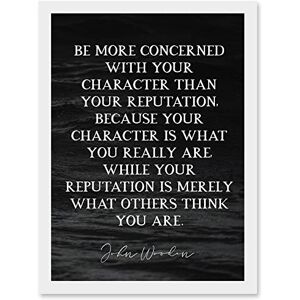 Artery8 - Slate Quote John Wooden - A4 - Framed - Wall Art Artery8 - Slate Quote John Wooden - A4 - Framed - Wall Art