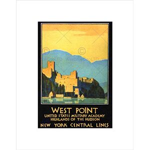 Wee Blue Coo Travel West Point Academy Miltary USA Vintage Wall Art Print Wee Blue Coo Travel West Point Academy Miltary USA Vintage Wall Art Print