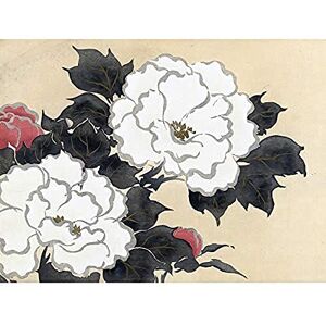 Artery8 Kamisaka Sekka Peonies Flower Japanese Painting Unframed Wall Art Print Poster Home Decor Premium Artery8 Kamisaka Sekka Peonies Flower Japanese Painting Unframed Wall Art Print Poster Home Decor Premium