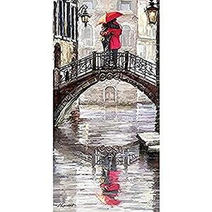 The Art Group "Richard Macneil Canal Bridge Canvas Print, Multi-Colour, 50 x 100 x 1.3 cm The Art Group "Richard Macneil Canal Bridge Canvas Print, Multi-Colour, 50 x 100 x 1.3 cm