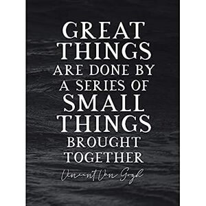 Artery8 Slate Inspiring Quote Van Gogh Great Things Small Things Brought Together Unframed Wall Art Print Poster Home Decor Premium Artery8 Slate Inspiring Quote Van Gogh Great Things Small Things Brought Together Unframed Wall Art Print Poster Home Decor Premium