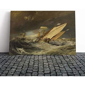 Big Box Art Canvas Print Wall Art Joseph William Turner Fishing Boats Entering Callais Mounted & Stretched Box Frame Picture Home Decor for Kitchen, Living Room, Bedroom, Multi-Colour, 30x20 Inch Big Box Art Canvas Print Wall Art Joseph William Turner Fishing Boats Entering Callais Mounted & Stretched Box Frame Picture Home Decor for Kitchen, Living Room, Bedroom, Multi-Colour, 30x20 Inch