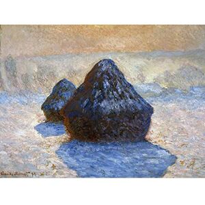 Fine Art Prints Claude Monet Haystacks Snow Effect Unframed Wall Art Print Poster Home Decor Premium Fine Art Prints Claude Monet Haystacks Snow Effect Unframed Wall Art Print Poster Home Decor Premium