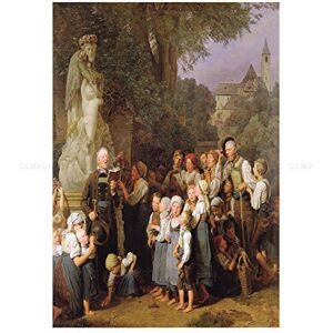 Wee Blue Coo Painting Waldmuller Veneration St John Nepomuk Wall Art Print Wee Blue Coo Painting Waldmuller Veneration St John Nepomuk Wall Art Print