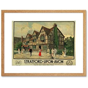Wee Blue Coo Lms Railway Stratford Avon Shakespeare Goble UK Picture Framed Wall Art Print Wee Blue Coo Lms Railway Stratford Avon Shakespeare Goble UK Picture Framed Wall Art Print