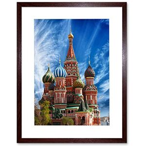 Wee Blue Coo Photo City Landmark St Basils Cathedral Red Square Moscow Framed Wall Art Print Wee Blue Coo Photo City Landmark St Basils Cathedral Red Square Moscow Framed Wall Art Print
