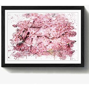 Arty Pie Framed Print Black A2 (24.5x18 Inch) Pink Cherry Blossom Tree Flowers (3) V3, Wood, Multi-Colour, 60 x 42 x 2 cm Arty Pie Framed Print Black A2 (24.5x18 Inch) Pink Cherry Blossom Tree Flowers (3) V3, Wood, Multi-Colour, 60 x 42 x 2 cm