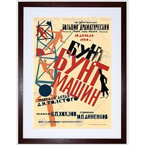 Wee Blue Coo Theatre Stage Play Riot Machines Alexei Tolstoi Soviet Union Framed Wall Art Print Wee Blue Coo Theatre Stage Play Riot Machines Alexei Tolstoi Soviet Union Framed Wall Art Print