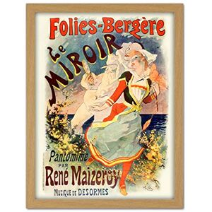 Fine Art Prints Cheret Folies-bergere Mirror Nouveau Advert Artwork Framed Wall Art Print 18X24 Inch Fine Art Prints Cheret Folies-bergere Mirror Nouveau Advert Artwork Framed Wall Art Print 18X24 Inch