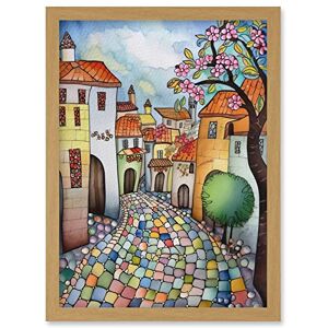 Artery8 - Village Cobbled Street Cherry Blossom - Light Oak Artery8 - Village Cobbled Street Cherry Blossom - Light Oak