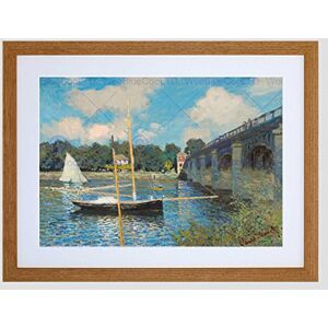 Wee Blue Coo Claude Monet Bridge Argenteuil Art Picture Framed Wall Art Print Wee Blue Coo Claude Monet Bridge Argenteuil Art Picture Framed Wall Art Print