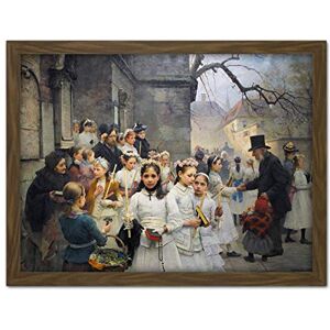 Fine Art Prints Smith After First Communion Painting Large Framed Art Print Poster Wall Decor 18x24 in Fine Art Prints Smith After First Communion Painting Large Framed Art Print Poster Wall Decor 18x24 in