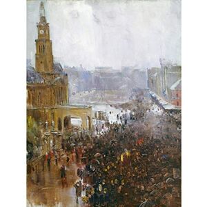 Fine Art Prints Arthur Streeton Firemans Funeral George Street Large Wall Art Print Canvas Premium Poster Mural Fine Art Prints Arthur Streeton Firemans Funeral George Street Large Wall Art Print Canvas Premium Poster Mural