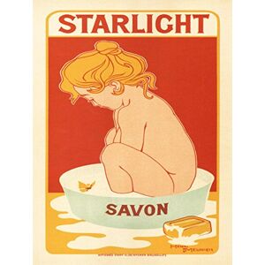 Wee Blue Coo ADVERT STARLIGHT SAVON SOAP BELGIUM VINTAGE POSTER ART PRINT 12x16 inch 30x40cm 824PY Wee Blue Coo ADVERT STARLIGHT SAVON SOAP BELGIUM VINTAGE POSTER ART PRINT 12x16 inch 30x40cm 824PY
