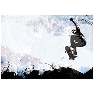 Wee Blue Coo Painting Illustration Sport Skateboard Jump Air Abstract Wall Art Print Wee Blue Coo Painting Illustration Sport Skateboard Jump Air Abstract Wall Art Print
