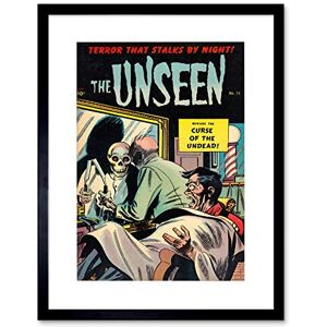 Wee Blue Coo Standard Retro Comic Book Cover Unseen Barber Framed Wall Art Print Wee Blue Coo Standard Retro Comic Book Cover Unseen Barber Framed Wall Art Print