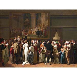 Wee Blue Coo Painting Interior Boilly Public Viewing David's Coronation Wall Art Print Wee Blue Coo Painting Interior Boilly Public Viewing David's Coronation Wall Art Print