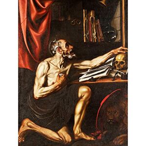 Fine Art Prints Luis Tristan St. Jerome Doing Penance In His Study Großer Wand-Kunstdruck Leinwand Premium Poster Wandbild Fine Art Prints Luis Tristan St. Jerome Doing Penance In His Study Großer Wand-Kunstdruck Leinwand Premium Poster Wandbild