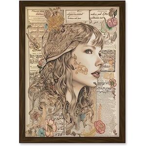 Artery8 Upcycled Music Book Page Singer Portrait Illustration Artwork Framed Wall Art Print A4 Artery8 Upcycled Music Book Page Singer Portrait Illustration Artwork Framed Wall Art Print A4