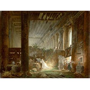 Fine Art Prints Robert Hermit Praying Ruins Roman Temple Painting Large Wall Art Poster Print Thick Paper 18X24 Inch Fine Art Prints Robert Hermit Praying Ruins Roman Temple Painting Large Wall Art Poster Print Thick Paper 18X24 Inch
