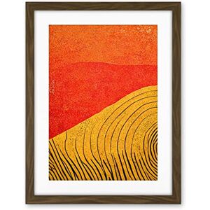 Wee Blue Coo Abstract Hilltop Sunset Walkabout Australia Mustard Coral Artwork Framed Wall Art Print 18X24 Inch Wee Blue Coo Abstract Hilltop Sunset Walkabout Australia Mustard Coral Artwork Framed Wall Art Print 18X24 Inch