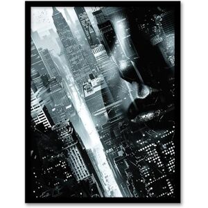 Artery8 Film Noir Metropolis View Black White Cityscape Living Room Artwork Framed Wall Art Print A4 Artery8 Film Noir Metropolis View Black White Cityscape Living Room Artwork Framed Wall Art Print A4