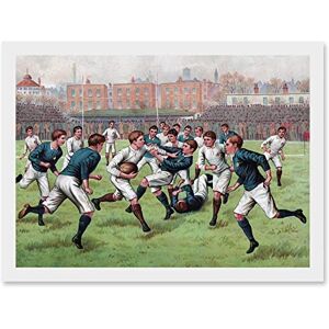 Artery8 Scotland England 1893 Rugby Union Football Match Painting Artwork Framed Wall Art Print A4 Artery8 Scotland England 1893 Rugby Union Football Match Painting Artwork Framed Wall Art Print A4