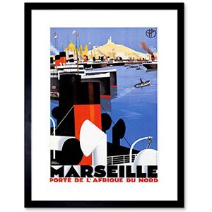 Wee Blue Coo Travel Marseilles France Mediterranean Ad Picture Framed Wall Art Print Wee Blue Coo Travel Marseilles France Mediterranean Ad Picture Framed Wall Art Print