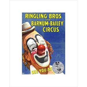 Wee Blue Coo Circus Ringling Bros Barnum Bailey Show Clown Wall Art Print Wee Blue Coo Circus Ringling Bros Barnum Bailey Show Clown Wall Art Print