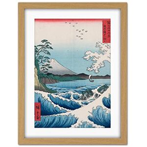 Wee Blue Coo Utagawa Hiroshige Sea Off Satta Artwork Framed Wall Art Print 18X24 Inch Wee Blue Coo Utagawa Hiroshige Sea Off Satta Artwork Framed Wall Art Print 18X24 Inch