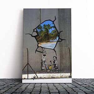 Big Box Art Canvas Print Banksy Gaza Palestine Graffiti Wall Art Mounted & Stretched Framed Picture Home Decor for Kitchen, Living Room, Bedroom, Hallway, Multi-Colour, 30x20 Inch Big Box Art Canvas Print Banksy Gaza Palestine Graffiti Wall Art Mounted & Stretched Framed Picture Home Decor for Kitchen, Living Room, Bedroom, Hallway, Multi-Colour, 30x20 Inch