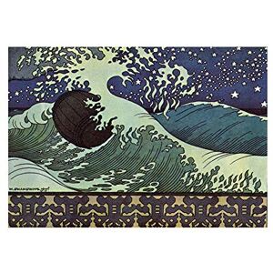 Wee Blue Coo Painting Bilibin Fairytale Saltan Czar Pushkin Wall Art Print Wee Blue Coo Painting Bilibin Fairytale Saltan Czar Pushkin Wall Art Print