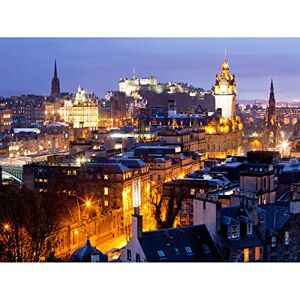 Wee Blue Coo MP PHOTOGRAPHY CITYSCAPE EDINBURGH SCOTLAND CASTLE SCOTT MONUMENT NIGHT 18x24 INCH ART POSTER PRINT PICTURE LV6134 Wee Blue Coo MP PHOTOGRAPHY CITYSCAPE EDINBURGH SCOTLAND CASTLE SCOTT MONUMENT NIGHT 18x24 INCH ART POSTER PRINT PICTURE LV6134