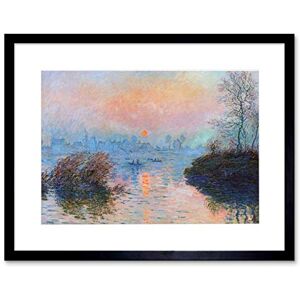Wee Blue Coo Monet Sunset Seine Lavacourt Winter Artwork Framed Wall Art Print 12X16 Inch Wee Blue Coo Monet Sunset Seine Lavacourt Winter Artwork Framed Wall Art Print 12X16 Inch