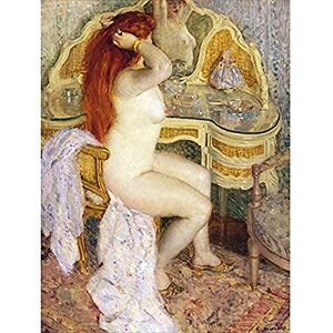 Fine Art Prints Frieseke Nude Seated Dressing Table Painting Unframed Wall Art Print Poster Home Decor Premium Fine Art Prints Frieseke Nude Seated Dressing Table Painting Unframed Wall Art Print Poster Home Decor Premium